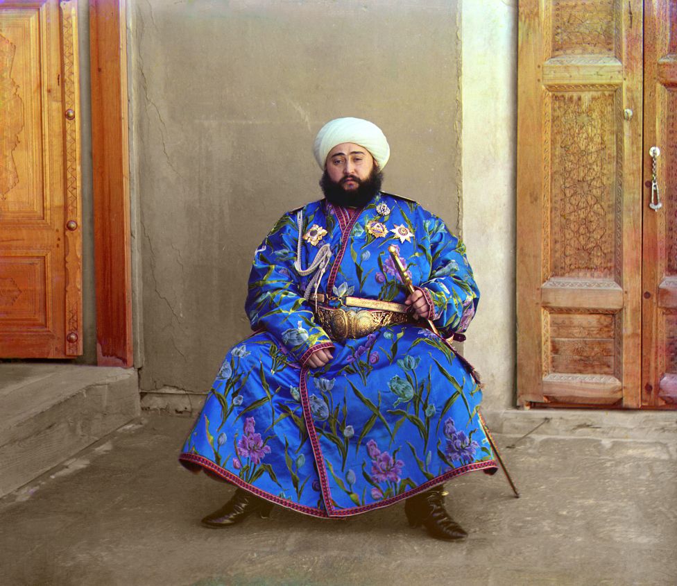 Эмир Бухарский Саид Алимхан. Фото С. М. Прокудина-Горского (примерно 1911-1915 г.)