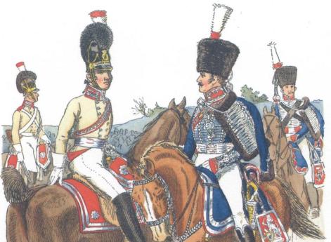 Гессен-Кассель. Гард-дю-кор и гвардейские гусары (1813-21)