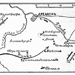 Район сражения 20 ноября 1759 г у сел. Максена в Семилетнюю войну.