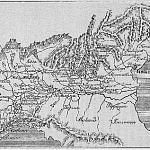 Карта похода Суворова в Италию в 1799 году.