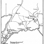 Расположение японских войск вскоре после высадки 2-й и 4-й японских армий