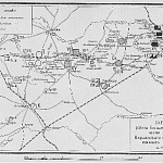 Схема района больших маневров частей войск Варшавского и Виленского военных округов в 1897 году