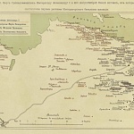 Карта принадлежавших Императору Александру I и Его Августейшей семье вотчин, из которых выставлены первые ратники Императорского батальона милиции