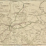 Карта похода генерала Чернышева в сентябре 1813 года к Касселю.