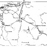 Карта походов 1700, 1703 и 1704 годов.